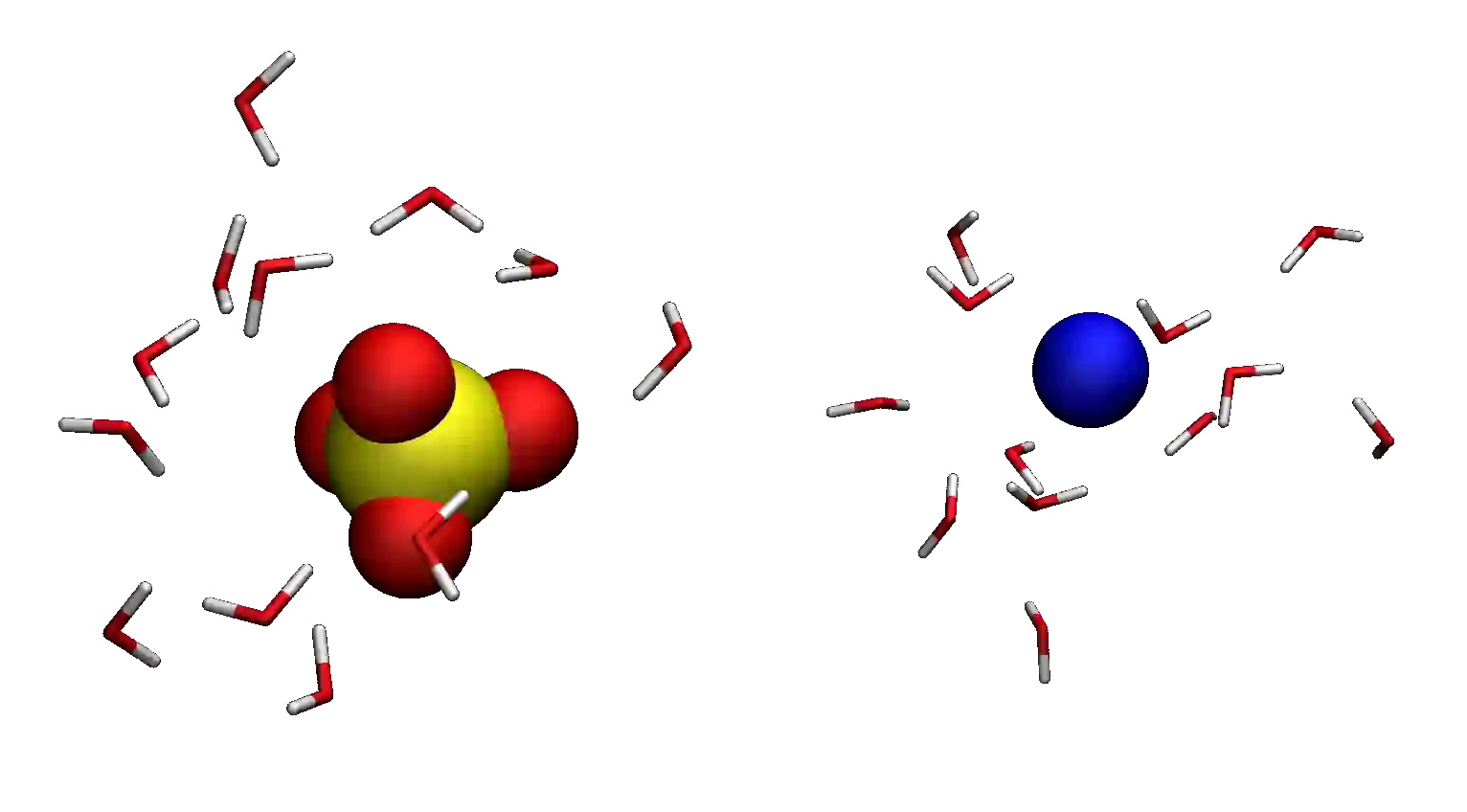 Gromacs tutorial : Movie showing the motion of the atoms during the energy minimization.