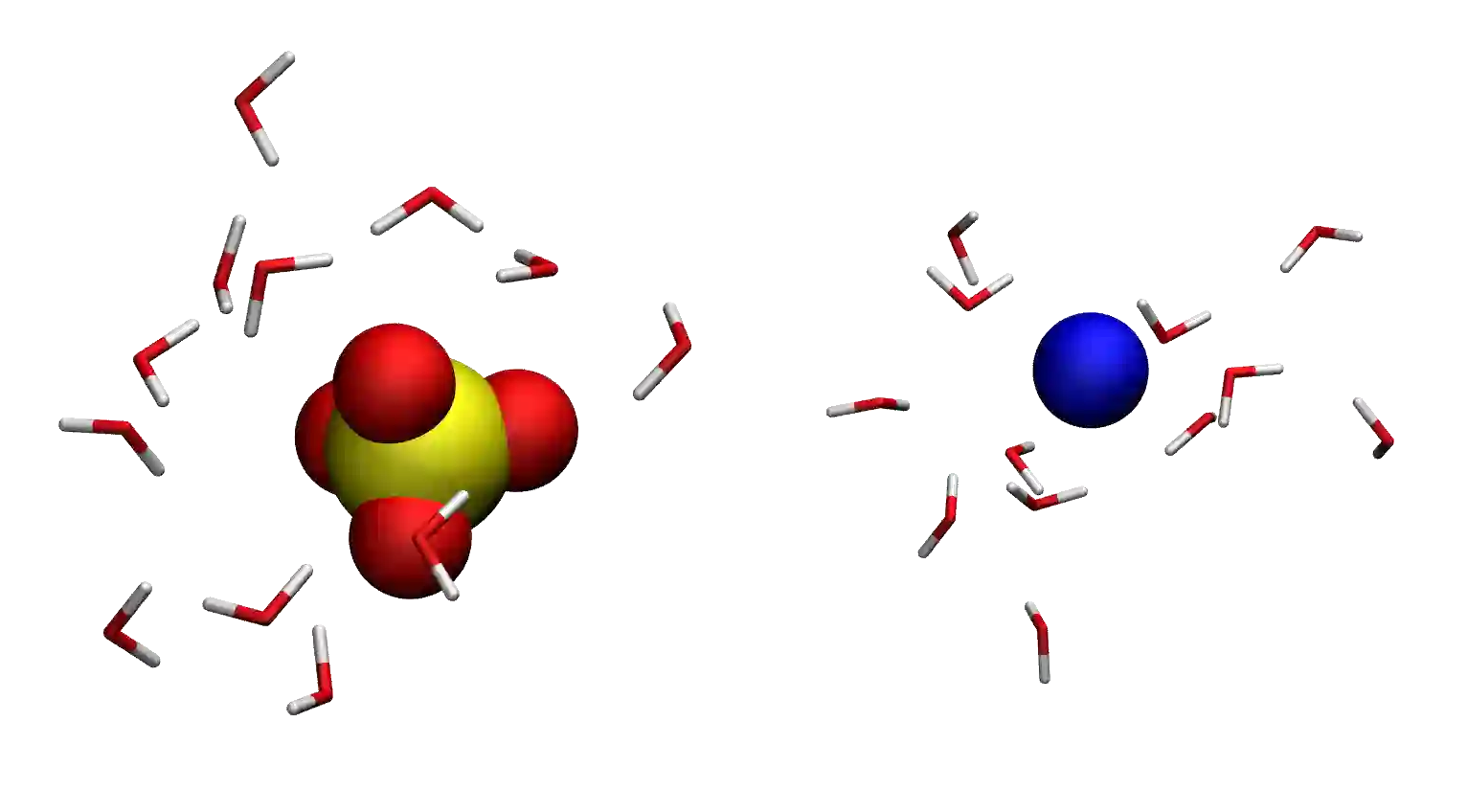 Gromacs tutorial : Movie showing the motion of the atoms during the energy minimization.